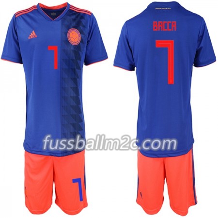 Fußballtrikots Kolumbien Bacca 7 Kinder Auswärts Trikotsatz WM 2018